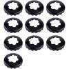 image10pcs Plastic Triangle Clips Clasps for Ties Necktie Men Accessories Black WhiteBlack