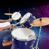 imageDrum Set Eastar 22 inch for Adults 5 Piece Full Size Drum Kit Junior Beginner with Pedal Cymbals Stands Stool and Sticks Mirror BlackEB0336