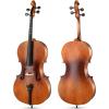 imageEastar Acoustic Cello 44 for Beginners Adult Imprinted Finger Guide for BeginnersCellos Kit with Cello Stand Case Bow Bridge Rosin Extra Set of Strings Full SizeMatt Natural Varnish