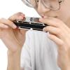 imageEastar Admiral 24 Holes Harmonica Key of C Tremolo for Beginners Adults Kids Performance Competition Mouth Organ with Hard Case and Cloth SilverMulticolor