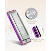 imageEastar Admiral 24 Holes Harmonica Key of C Tremolo for Beginners Adults Kids Performance Competition Mouth Organ with Hard Case and Cloth SilverPurple