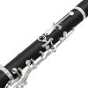 imageEastar B Flat Clarinet for Beginner Ebonite Clarinet Nickelplated with 2 Barrels 3 Reeds White Gloves Hard Case Cleaning Kt ECL300Silver keys  Commander style