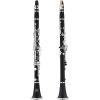 imageEastar B Flat Clarinet for Beginner Ebonite Clarinet Nickelplated with 2 Barrels 3 Reeds White Gloves Hard Case Cleaning Kt ECL300Silver keys  Commander style