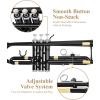 imageEastar Bb Standard Trumpet Set for Beginner Brass Student Trumpet Instrument with Hard Case Cleaning Kit 7C Mouthpiece and Gloves ETR380 Goldenblack