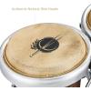 imageEastar Bongo Drums 6 and 7 Wood Percussion Instrument Bongos for Kids Adults Beginners Natural Finish EBO1Antique Finish
