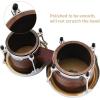 imageEastar Bongo Drums 6 and 7 Wood Percussion Instrument Bongos for Kids Adults Beginners Natural Finish EBO1Antique Finish