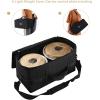 imageEastar Bongo Drums 6 and 7 Wood Percussion Instrument Bongos for Kids Adults Beginners Natural Finish EBO1Antique Finish