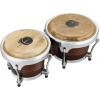 imageEastar Bongo Drums 6 and 7 Wood Percussion Instrument Bongos for Kids Adults Beginners Natural Finish EBO1Antique Finish