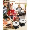 imageEastar Bongo Drums 6 and 7 Wood Percussion Instrument Bongos for Kids Adults Beginners Natural Finish EBO1Black