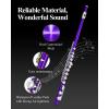 imageEastar Closed Hole 16 Keys Flute for Beginner Kids Student with Cleaning Kit Stand Case Gloves Tuning Rod Nickel EFL1Purple