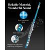 imageEastar Closed Hole 16 Keys Flute for Beginner Kids Student with Cleaning Kit Stand Case Gloves Tuning Rod Nickel EFL1Sky Blue