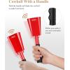 imageEastar Cow Bell with Handle 2 Pack Cowbells for Sporting Events 10 Inch Cowbells Noise Makers Cheering Bell for Football Games Stadiums Halloween Gifts Blackred