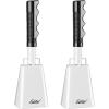 imageEastar Cow Bell with Handle 2 Pack Cowbells for Sporting Events 10 Inch Cowbells Noise Makers Cheering Bell for Football Games Stadiums Halloween Gifts Blackwhite