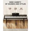 imageEastar EUP80 Digital Piano 88 Key VelocitySensitive Keyboard FullSize Electric Piano Keyboard for Beginner Upright Keyboard Piano Bundle Music Stand Pedal Headphones and Stickers