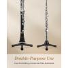 imageEastar Flute Clarinet Stand Portable Tripod Double Purpose Stand Holder for Flute Woodwind Instrument with Flannel Bag EST 005Tripod