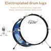 imageEastar Kids Drum Set 16 inch 3Piece Junior Drum Set Kit with Throne Cymbal Pedal ampamp DrumsticksMetallic Blue EDS280Bu