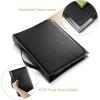imageEastar Leather Sheet Music Folder Black 3 Rings Binder 135quot x 105quot Piano Music Choir Book with Elastic Hand Strap for15 Pockets for Sheets A4 New Version ESMF1