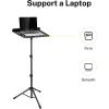 imageEastar Metal Music Stand for Sheet Music Book and Note Laptop Guitar Portable Music Stand Kit Adjustable from 23 to 61 with LED Light Music Clip Holder Carrying Bag Black