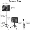 imageEastar Metal Music Stand for Sheet Music Book and Note Laptop Guitar Portable Music Stand Kit Adjustable from 23 to 61 with LED Light Music Clip Holder Carrying Bag Black