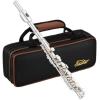 imageEastar Piccolo Instrument for Beginners Students Key of C Flute Resin Hard Case Cleaning Kit Gloves 2Piece Black EPC3SNickel