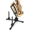 imageEastar Saxophone Stand Portable Alto Sax Stand Includes 2 Detachable Pegs for FluteClarinet with Storage Bag 3 in 1 EST004 Black