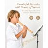 imageEastar Soprano Beginners Recorder Baroque fingering C Key Maple Descant Recorder Instrument for Kids Adults 3 Piece Recorder With Hard Case Fingering Chart Cleaning Kit ERS31BMBaroque