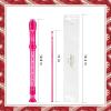 imageEastar Soprano Recorder Instrument for Kids Beginner German Fingering C Key 3 Piece with Cleaning Kit Thumb Rest Cotton Bag Fingering Chart ERS21GSB Sky Blue SchoolApprovedPink