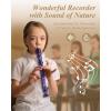 imageEastar Soprano Recorder Instrument for Kids Beginner German Fingering C Key 3 Piece with Cleaning Kit Thumb Rest Cotton Bag Fingering Chart ERS21GSB Sky Blue SchoolApprovedPurple