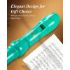 imageEastar Soprano Recorder Instrument for Kids Beginner German Fingering C Key 3 Piece with Cleaning Kit Thumb Rest Cotton Bag Fingering Chart ERS21GSB Sky Blue SchoolApprovedLake Blue