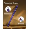 imageEastar Soprano Recorder Instrument for Kids Beginner German Fingering C Key 3 Piece with Cleaning Kit Thumb Rest Cotton Bag Fingering Chart ERS21GSB Sky Blue SchoolApprovedPurple