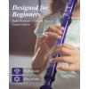 imageEastar Soprano Recorder Instrument for Kids Beginner German Fingering C Key 3 Piece with Cleaning Kit Thumb Rest Cotton Bag Fingering Chart ERS21GSB Sky Blue SchoolApprovedPurple