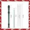 imageEastar Soprano Recorder Instrument for Kids Beginner German Fingering C Key 3 Piece with Cleaning Kit Thumb Rest Cotton Bag Fingering Chart ERS21GSB Sky Blue SchoolApprovedGreen