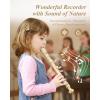 imageEastar Soprano Recorder Set of 2 Baroque German Fingering C Key Recorder Instrument for Kids Beginners 3 Piece with Cleaning Kit Thumb Rest Cotton Bag Fingering Chart ERS22B SchoolApproved