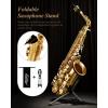imageEastar Student Alto Saxophone E Flat for Beginner Sax Full Kit with Carrying Case Mouthpiece Straps Reeds Stand Golden Lacquer ASGolden Lacquer