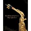 imageEastar Student Alto Saxophone E Flat for Beginner Sax Full Kit with Carrying Case Mouthpiece Straps Reeds Stand Golden Lacquer ASGolden Lacquer