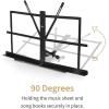 imageEastar Tabletop Music Stand for Sheet Music ESMF3 Table Top Desktop Book Stand Folding Portable Sheet Music Stand Adjustable Travel Music Holder Lightweight with Carrying Bag Black