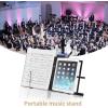 imageEastar Tabletop Music Stand for Sheet Music ESMF3 Table Top Desktop Book Stand Folding Portable Sheet Music Stand Adjustable Travel Music Holder Lightweight with Carrying Bag Black