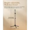 imageEastar TenorBass Trombone Stand Holder Heavyduty Portable Adjustable Stand Bracket Set with Carrying Bag Black EST002