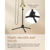 imageEastar TenorBass Trombone Stand Holder Heavyduty Portable Adjustable Stand Bracket Set with Carrying Bag Black EST002