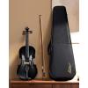 imageEastar Violin 44 Full Size for Adults Violin Set for Beginners with Hard Case Rosin Shoulder Rest Bow and Extra Strings Imprinted Finger Guide on Fingerboard EVA2Black