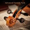 imageEastar Violin 44 Full Size for Adults Violin Set for Beginners with Hard Case Rosin Shoulder Rest Bow and Extra Strings Imprinted Finger Guide on Fingerboard EVA2Two Bows