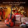 imageEastar Violin 44 Full Size for Adults Violin Set for Beginners with Hard Case Rosin Shoulder Rest Bow and Extra Strings Imprinted Finger Guide on Fingerboard EVA2Glossy