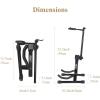 imageEastar Violin Stand with Bows Stand for acoustic Guitar Bass Mandolin BanjoPortable and Adjustable Holder BlackEasy to Install and SturdyBlack