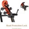 imageEastar Violin Stand with Bows Stand for acoustic Guitar Bass Mandolin BanjoPortable and Adjustable Holder BlackEasy to Install and SturdyBlack