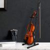 imageEastar Violin Stand with Bows Stand for acoustic Guitar Bass Mandolin BanjoPortable and Adjustable Holder BlackEasy to Install and SturdyBlack