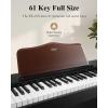 imageKeyboard Piano Eastar 61 Key Keyboard for BeginnersProfessional Full Size Electric Piano Classic Wooden Digital Keyboard with Sustain Pedal ampamp Music Stand Supports MP3USBAudioMicHeadphones