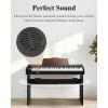 imageKeyboard Piano Eastar 61 Key Keyboard for BeginnersProfessional Full Size Electric Piano Classic Wooden Digital Keyboard with Sustain Pedal ampamp Music Stand Supports MP3USBAudioMicHeadphones