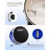 imageKids Drum Kit Eastar 14  for Kids Beginners Drum Set 3Piece with Adjustable Throne Cymbal Pedal ampamp 2 Pairs of Drumsticks Junior Drum Set with Bass Tom Snare Drum Mirror Blue
