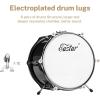 imageKids Drum Set  16 inch 3Piece Junior Drum Kit for Starter Beginners Ages 38 Including Throne Cymbal Pedal ampamp Drumsticks Mirror Black EDS285B