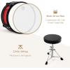 imageKids Drum Set  Eastar 16 inch 5Piece Junior Drum Kit for Beginners Teenagers with Adjustable Throne and Cymbal Pedal ampamp Drumsticks Metallic Red EDS350RD